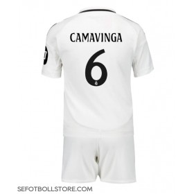 Real Madrid Eduardo Camavinga #6 Replika babykläder Hemmaställ Barn 2024-25 Kortärmad (+ korta byxor)